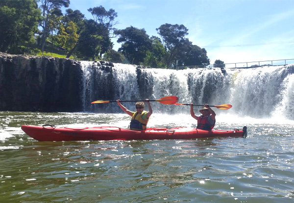 Two-Hour Guided Waterfall Discovery Kayak Tour for One Person in the Stunning Bay of Islands incl. Local Pick-Up/Drop-Off Service, Tour Photos & Use of Sunscreen, Dry Bags & Water Pistols  - Options for Children & Family Pass