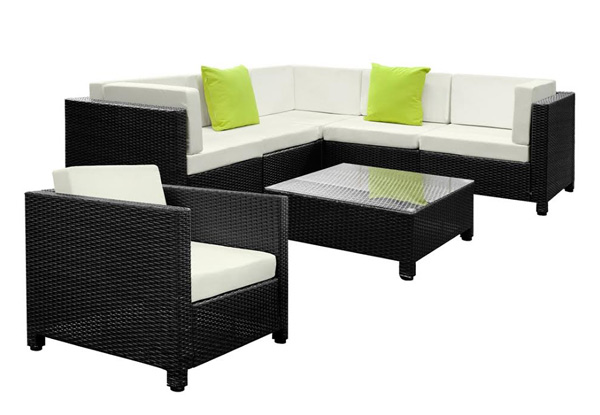 Vincenza Six-Seat Outdoor Lounge Set incl. Two Cushion Covers