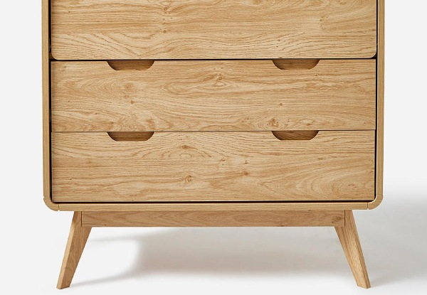 Four-Drawer Oslo Tallboy - Two Colours Available