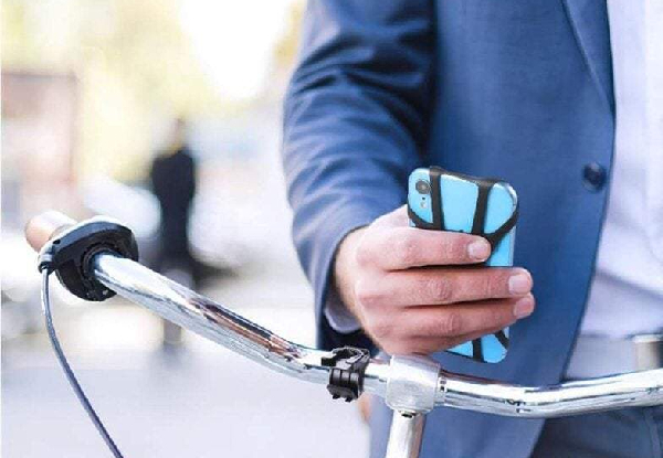 Detachable 360 Rotation Phone Bicycle Mount with Adjustable Universal Silicone Handlebar Cradle