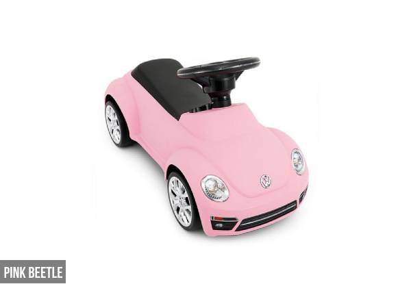 Kids Ride-On Car - Options for Pink Beetle or Yellow Porsche