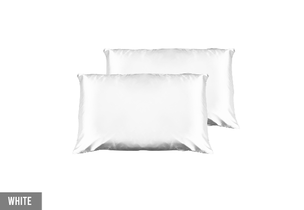 Twin-Pack Casa Decor Luxury Satin Pillowcase - Five Colours Available