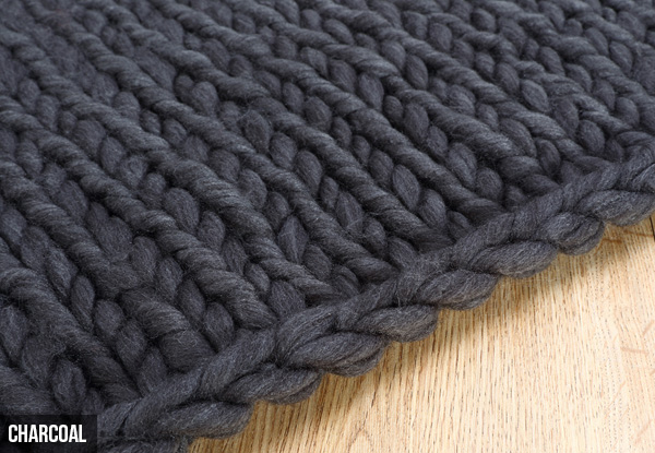 Chunky Knit Blanket - Four Colours