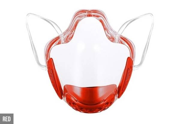 Transparent Face Mask - Five Colours Available - Option for Mixed Pack of Five