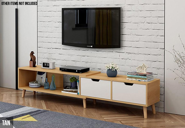 Adjustable Length TV Entertainment Unit