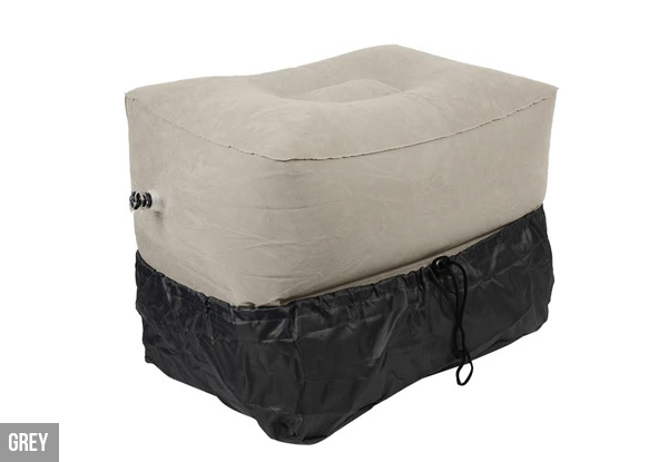 Three-Layer Inflatable Travel Foot Cushion with Cover - Two Colours Available