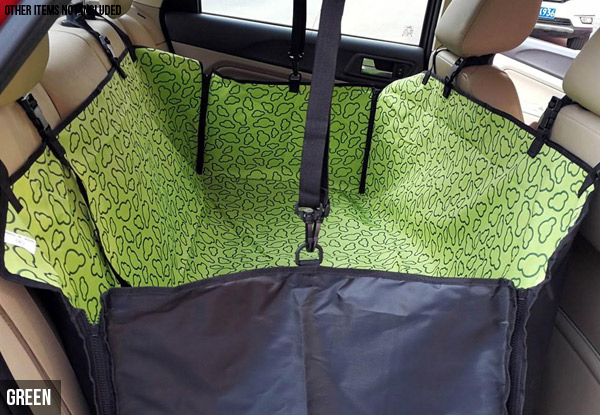 Water-Resistant Pet Car Backseat Cover - Available in Three Colours