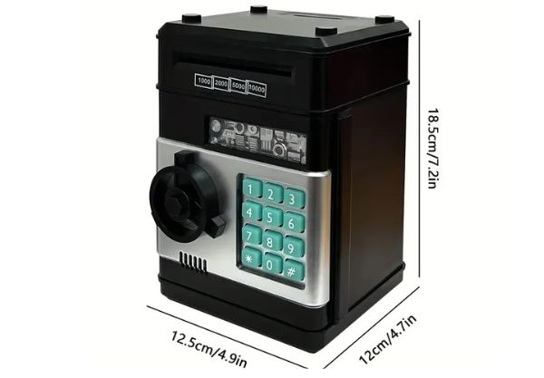 Electronic Mini Piggy Bank Safe - Three Colours Available