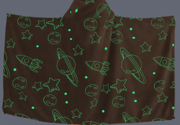 Glow in The Dark Wearable Blanket Hoodie for Adults - Six Options Available