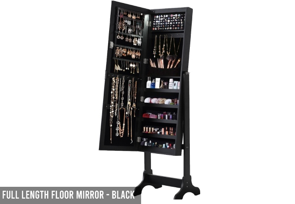 Mirrored Jewellery Cabinet - Two Options Available