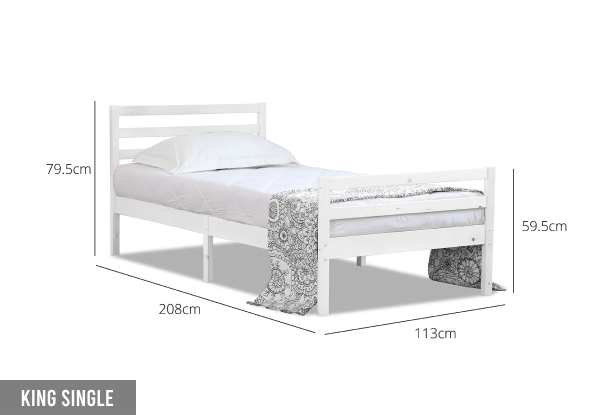 Canterbury Wooden Bed Frame - Four Sizes Available