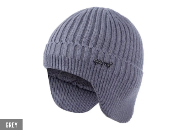 Ear Protection Winter Hat - Available in Seven Colours & Option for Two-Pack
