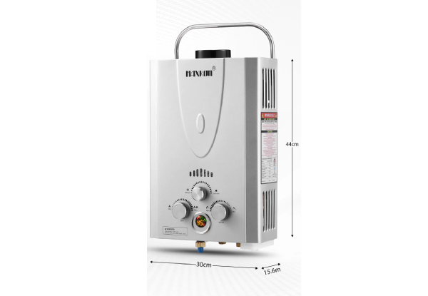 Seven-in-One 10L Maxkon Gas Water Heater - Two Colours Available