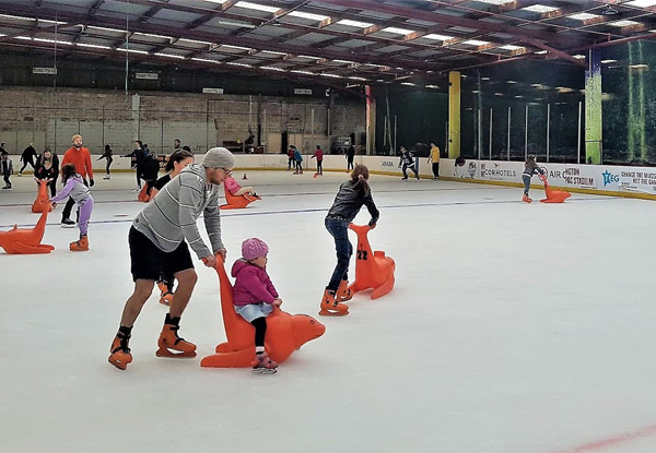 One Adult Full Day Ice Rink Entry incl. Skate Hire to Frosty Spot's Brand New 50m x 20m Ice Rink - Options for One Child (6 Years & Under) or One Child (7-17 years)