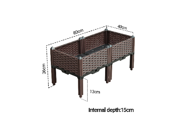 SOGA 80cm Raised Planter Box with Legs