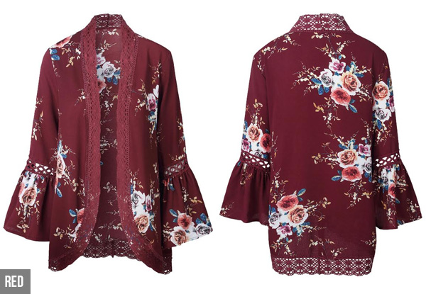 Floral Print Summer Top - Four Colours & Five Sizes with Free Delivery