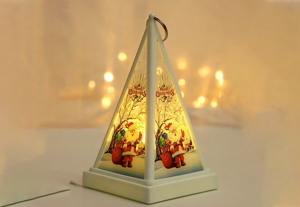 Christmas Decorative Lamp with Hanging Ring - Available in Four Styles & Option for Four-Pack