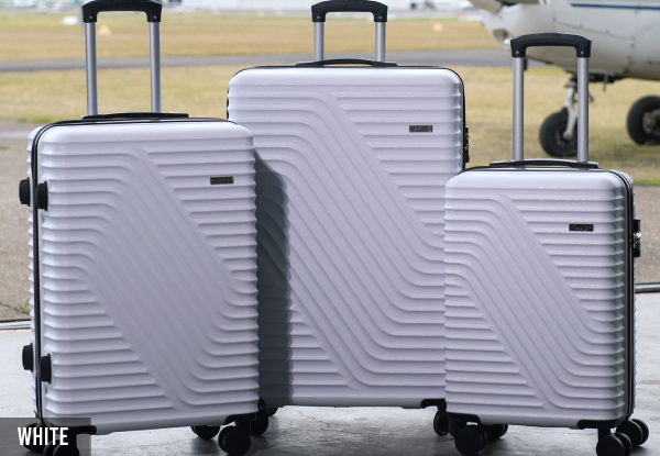 Three-Piece Milano Atlantis Luggage Set - Four Colours Available