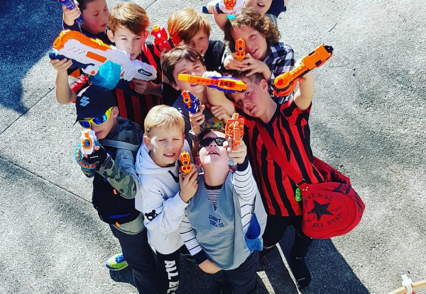 Kids' Nerf Gun Battle or Laser Strike Party for up to 10 Kids - Options for up to 14 or 20 Kids