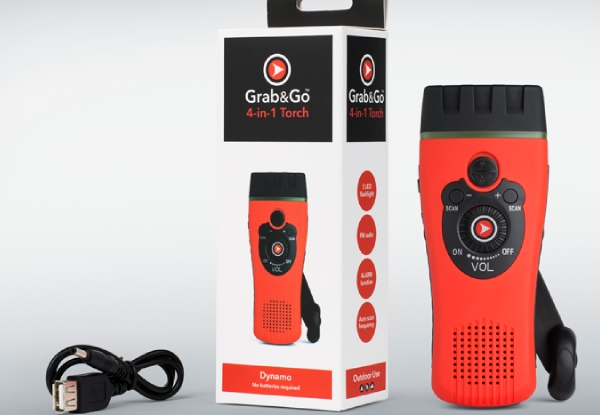 Grab & Go Adventure Essentials - Option for Four-in-One Dynamo Torch or First Aid Kit