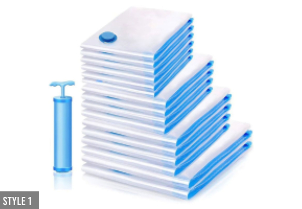 Vacuum Compression Storage Bags - Three Styles Available