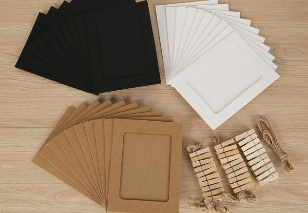 Paper Photo Frame 4x6 Kraft Paper Picture Frames DIY Cardboard