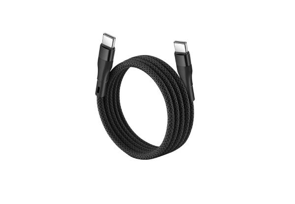 Anti-Tangle 60W Type-C to C Magnetic Charging Cable - Two Colours Available