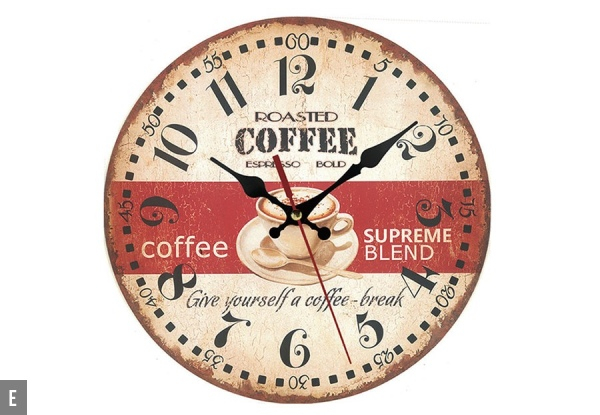 Wooden Clock Range - Six Styles Available