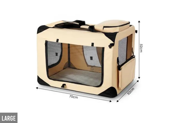Pet Portable Carrier Crate - Two Sizes Available