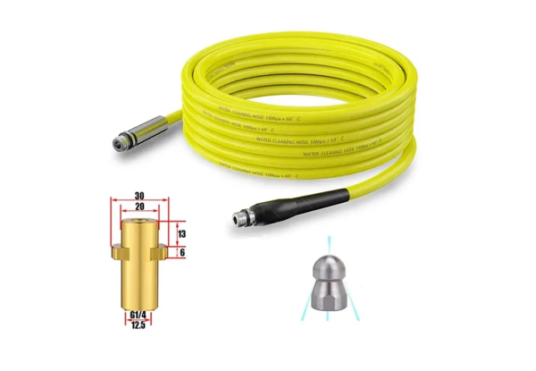 10M Pressure Washer Pipe Adapter Set Compatible with Karcher KSeries - Option for 15M