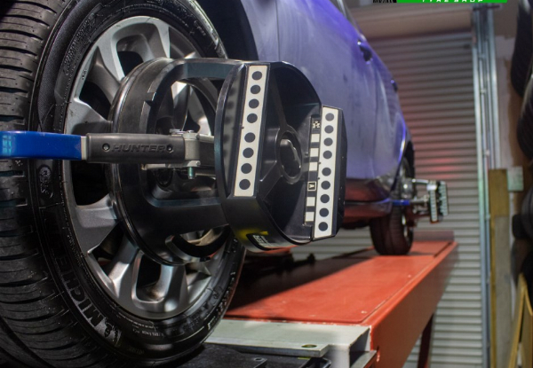 Wheel Alignment for One 2WD Vehicle - Options for 4WD & to incl. Balancing & Rotation