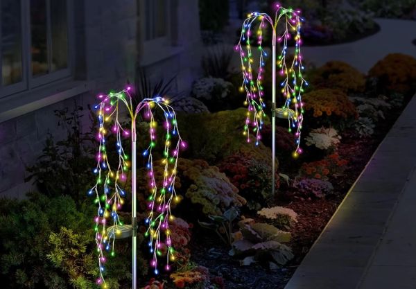 Outdoor Solar Artificial Plant LED String Light