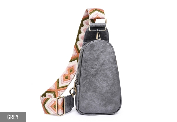 Women's PU Leather Crossbody Sling Bag - Five Colours Available