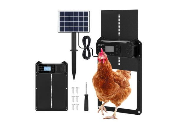 Solar Chicken Door Opener with Three Control Modes