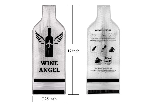 Four-Pack Reusable Wine Protector Sleeve Case