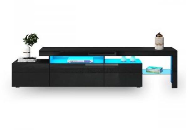 LED TV Cabinet with Drawer - Two Colours Available