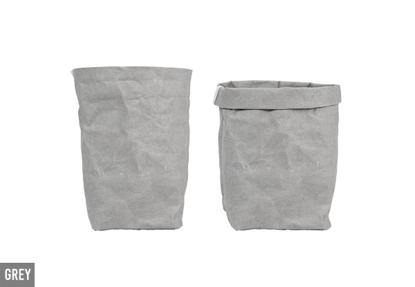 Four-Piece Washable Reusable Craft Paper Storage Bag Set - Three Colours Available with Free Delivery