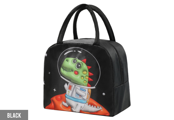 Kids Cute 3D Cartoon Insulated Lunch Bag - Available in Four Colours & Option for Two-Pack