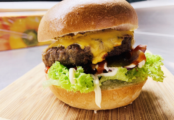 Takeaway Burger - Options to incl. French Fries & 300ml Soft Drink or Family Burger Pack - Pick Up Only