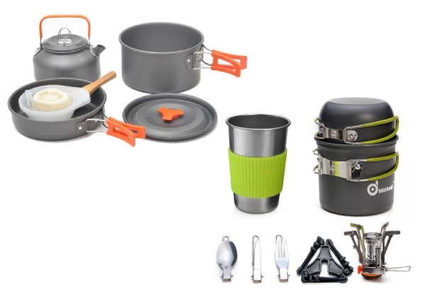 Camping Cookware Range - Two Options Available