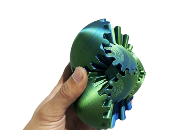 Soothing 3D Printed Gear Ball - Available in Four Styles & Option for Two