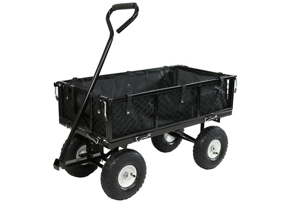 Steel Mesh Garden Trolley