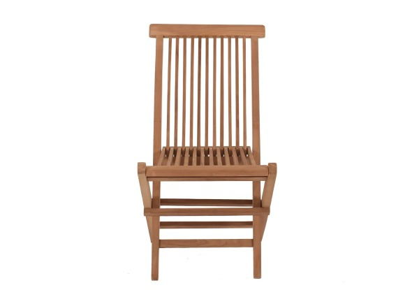 Two-Piece Teak Folding Chair