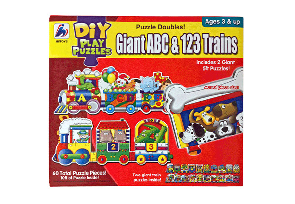 Giant ABC & 123 Train Puzzles