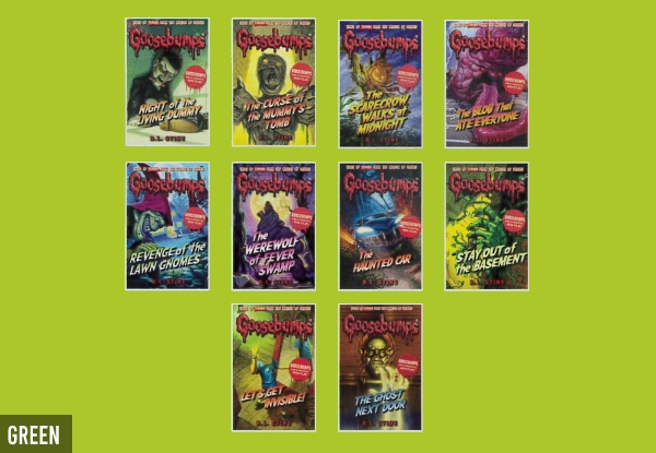 Goosebumps 10-Title Book Set - Two Options Available