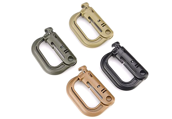 Four-Pack of Hiking/Camping Backpack Buckles - Four Colours Available with Free Delivery