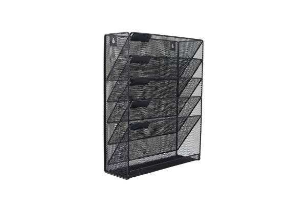 Six-Tier Mesh File Organiser