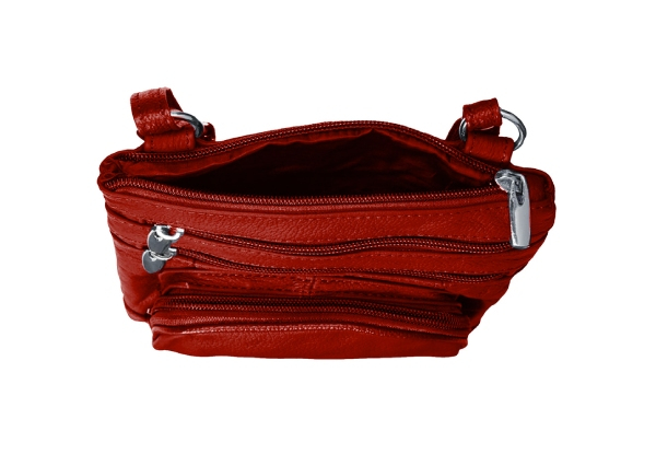 Genuine Leather Crossbody Bag - Four Colours Available