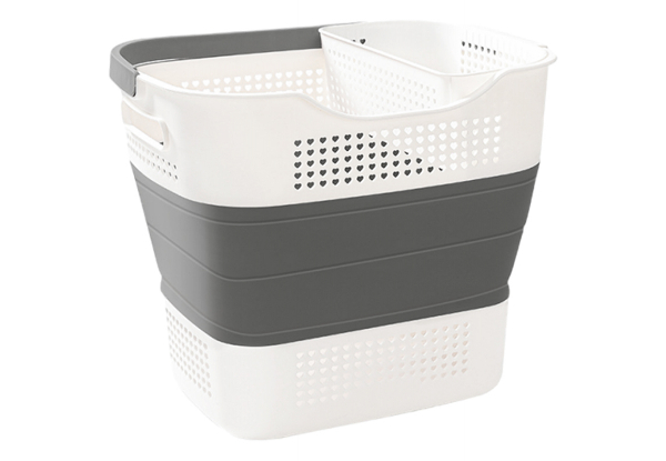 Collapsible 35L Laundry Clothes Basket - Two Colours Available