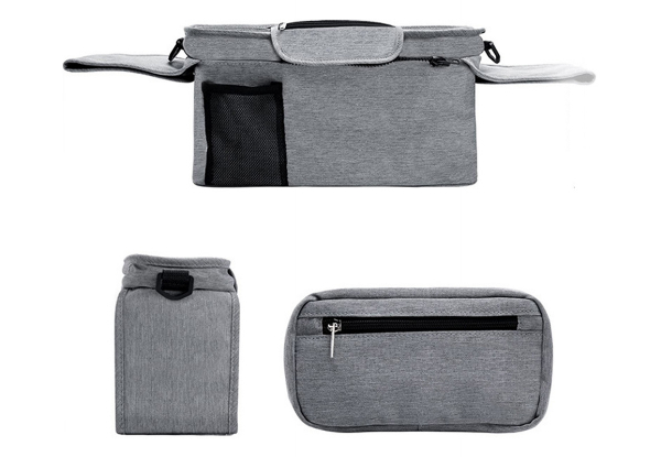 Universal Stroller Organiser with Cup Holder - Available in Two Colours
